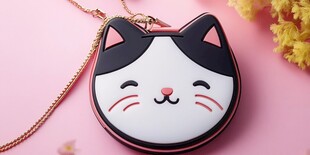 可爱猫咪造型零钱包