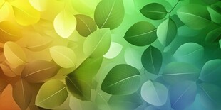 梦幻绿叶渐变背景图