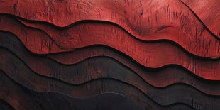 红色波浪纹理立体背景