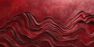 红色波浪纹理立体背景