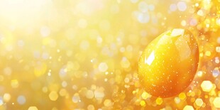 金黄炫彩金蛋梦幻背景图
