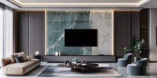 现代简约风客厅电视背景墙