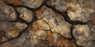 干裂的大地纹理