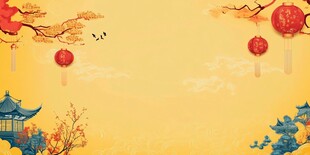 古风中秋美景图