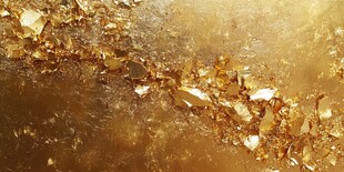 金色碎屑纹理抽象背景图