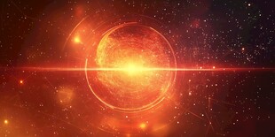 璀璨宇宙中的神秘发光球体