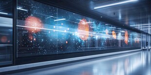 未来感科技风的走廊场景