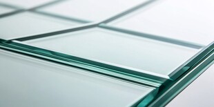 透明玻璃板材特写