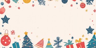 圣诞装饰边框图