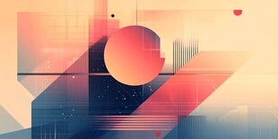 渐变几何抽象艺术背景图