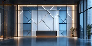 现代简约风高端办公大堂