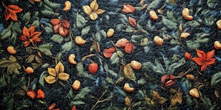 缤纷秋叶地毯般铺展