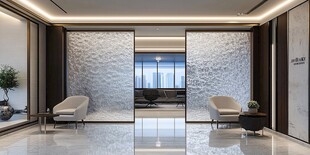 现代简约风格高端办公门厅