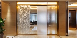 现代奢华风格室内玻璃门设计