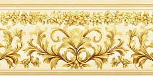 欧式金色奢华花纹装饰图案