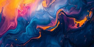 梦幻流体色彩艺术画面