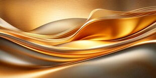 金色流动质感背景图案