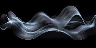 流动光线波浪抽象艺术图