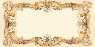 金色华丽复古装饰边框