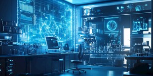 科技感十足的现代化实验室