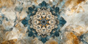 大理石花纹对称装饰图案