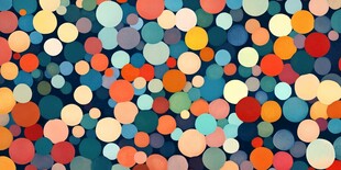 多彩圆点抽象背景图案