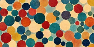 多彩圆点构成的活力背景