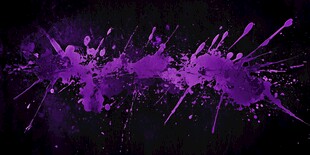 紫色墨渍飞溅艺术画面