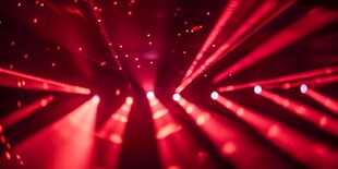 红色炫彩激光光束特效