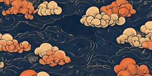 中式云纹图案 古典韵味浓