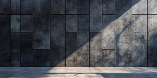 灰色石墙光影场景