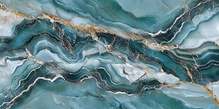 蓝绿金纹大理石纹理图案