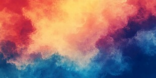 梦幻绚丽彩色云雾背景图