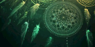 梦幻捕梦网与飘逸羽毛