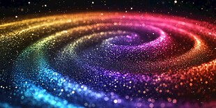 梦幻炫彩星空旋涡背景