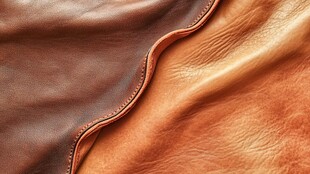 棕色皮革纹理特写