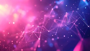 梦幻科技感几何光影背景