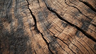 老树断面纹理特写