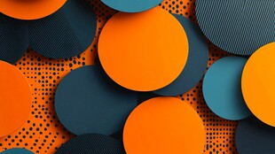 多彩圆形图案背景纹理