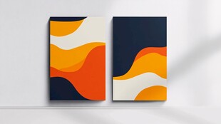 几何抽象风格艺术装饰画