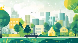 城市中的宁静家园与自然