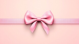 粉色蝴蝶结装饰背景图