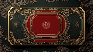 中式复古风奢华装饰图案