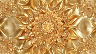 金色立体花纹华丽图案