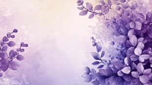 梦幻紫色花卉背景图