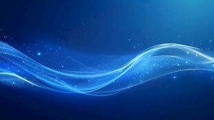 梦幻蓝色动感光线背景图