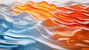 梦幻流体波纹艺术图案