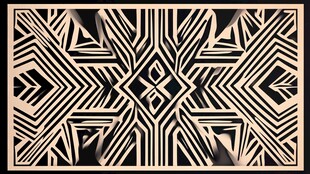 几何抽象图案装饰画