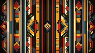 民族风几何图案装饰背景