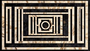 几何线条大理石拼花图案